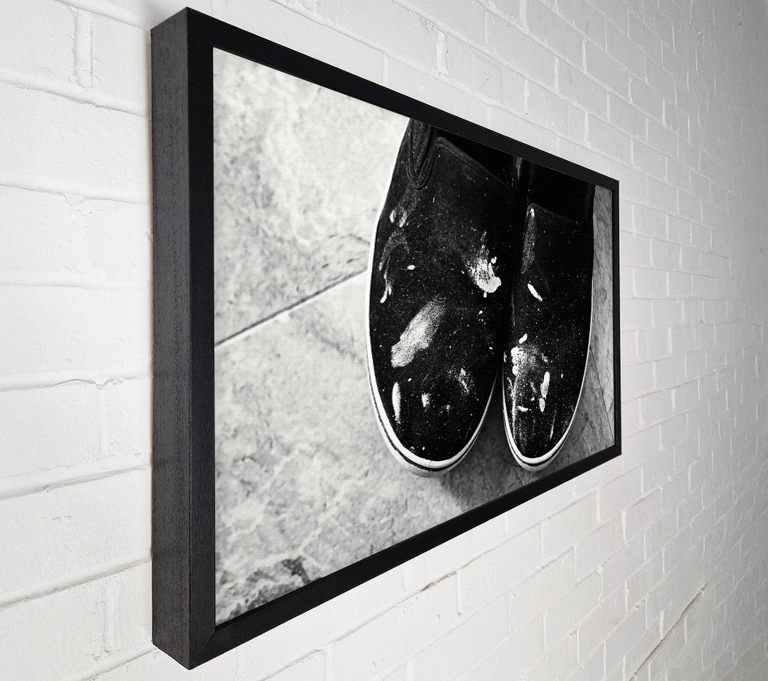  A Canvas Print of White On Black Canvas Canvas Art