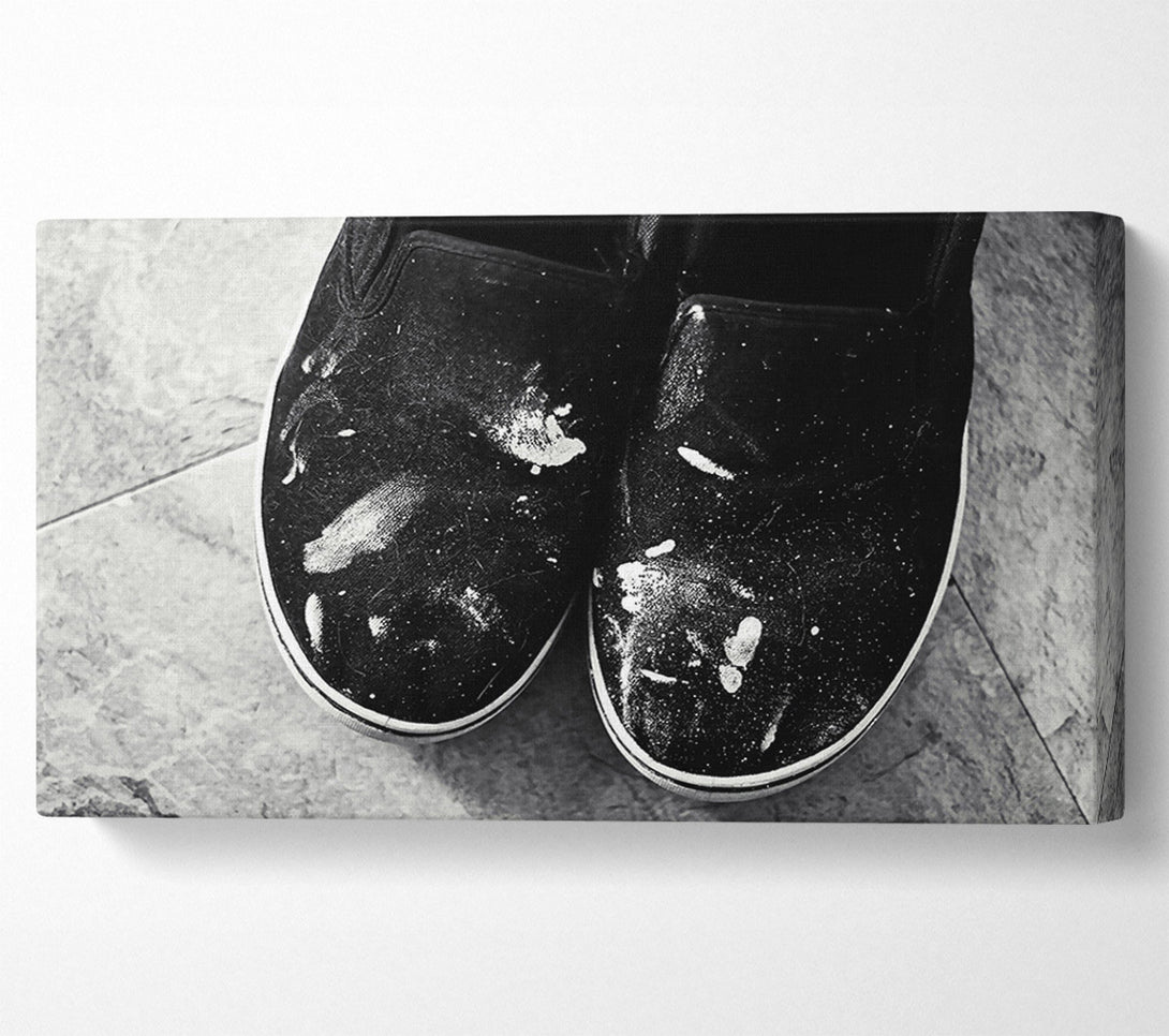  A Canvas Print of White On Black Canvas Canvas Art