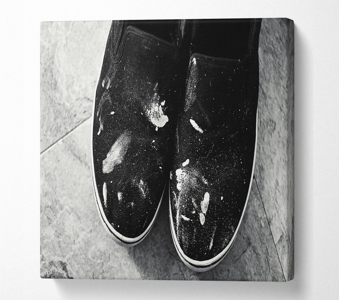  A Canvas Print of White On Black Canvas Canvas Art