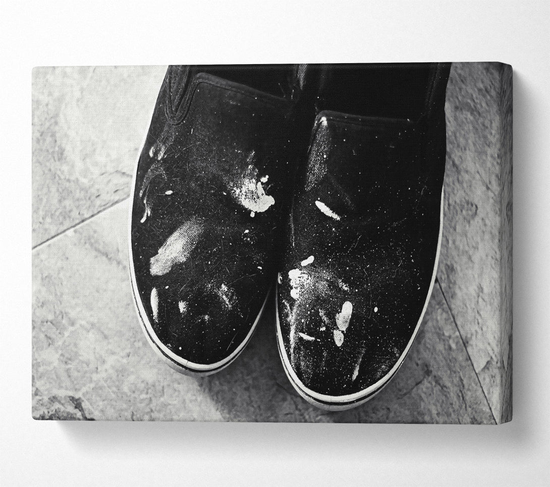  A Canvas Print of White On Black Canvas Canvas Art