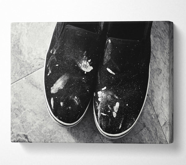  A Canvas Print of White On Black Canvas Canvas Art