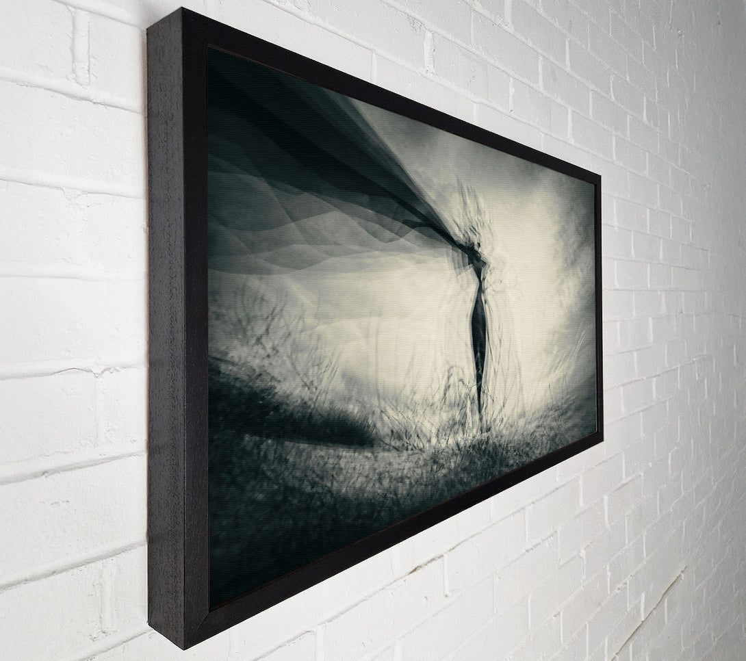  A Canvas Print of Pale Grey Figure Canvas Print