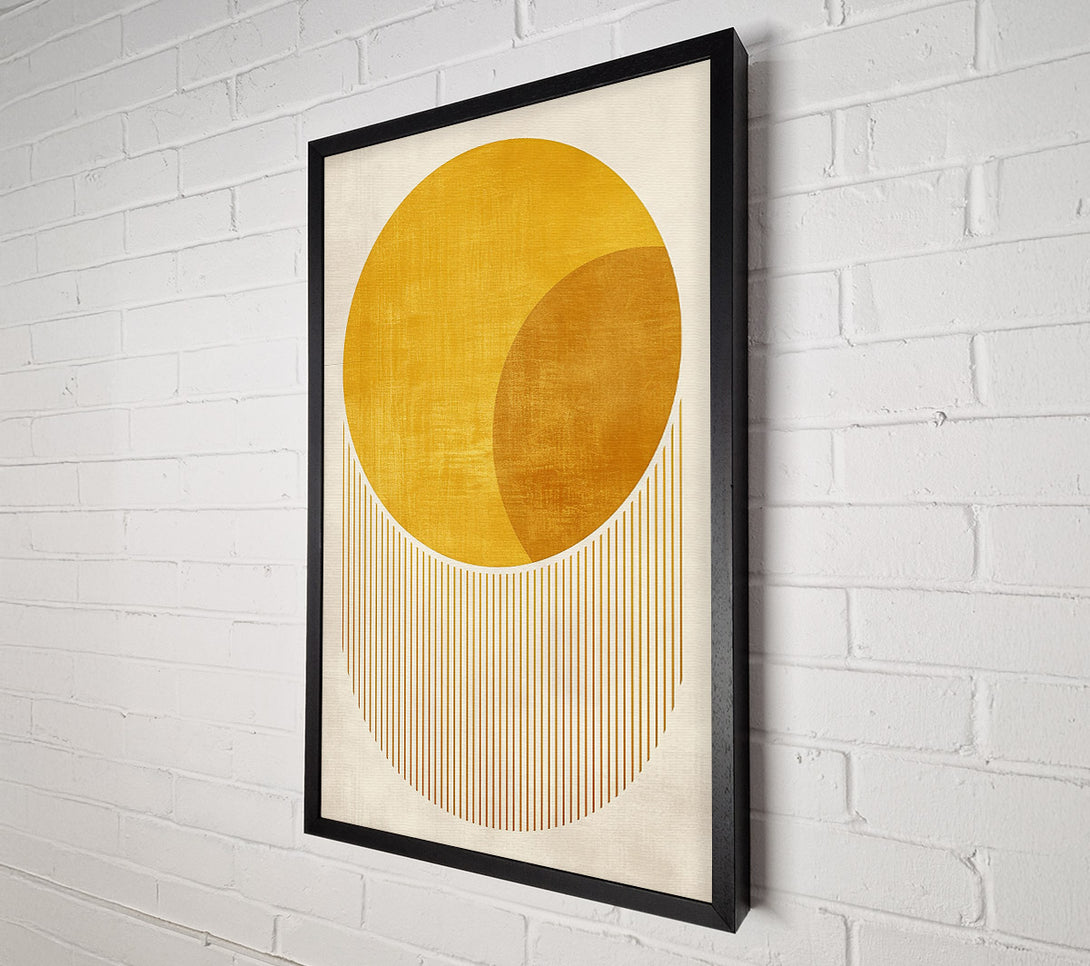  A Canvas Print of Golden Circle Radiance Canvas Wall Art