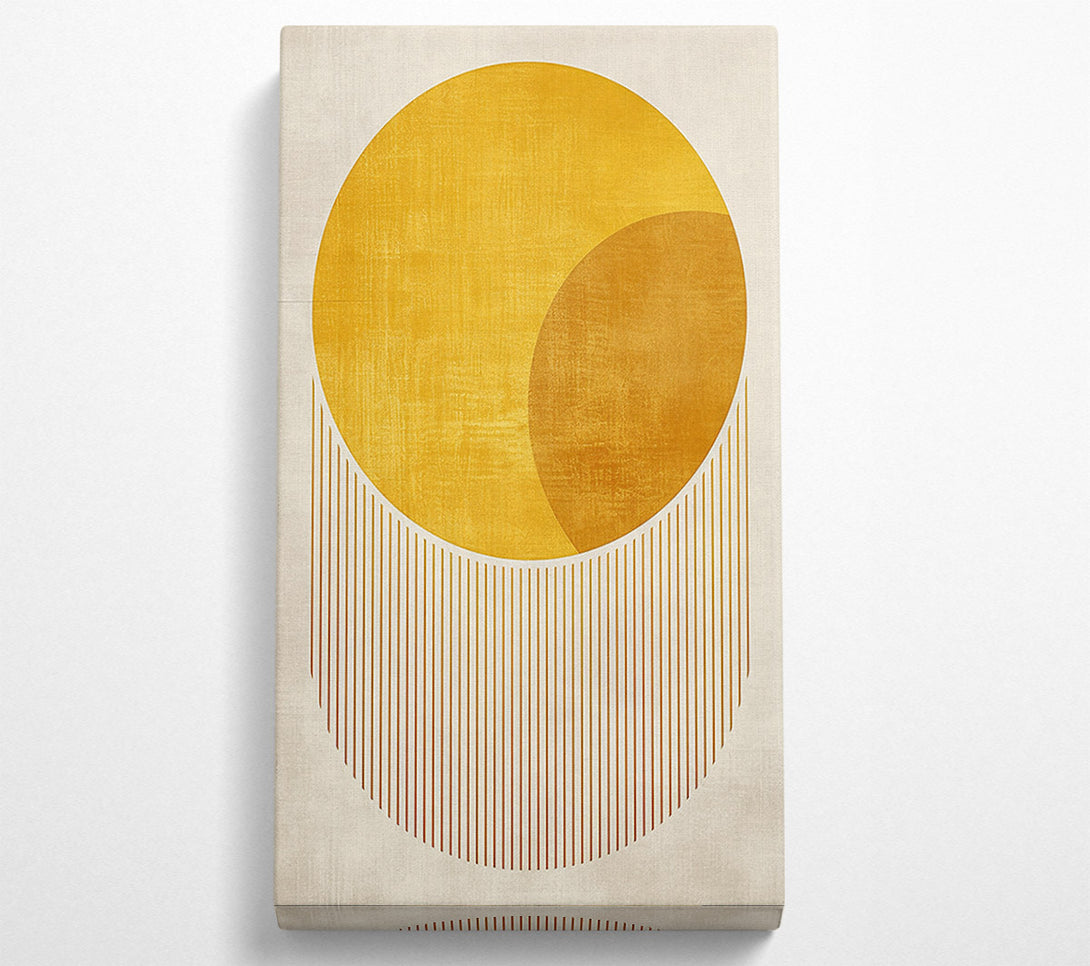  A Canvas Print of Golden Circle Radiance Canvas Wall Art