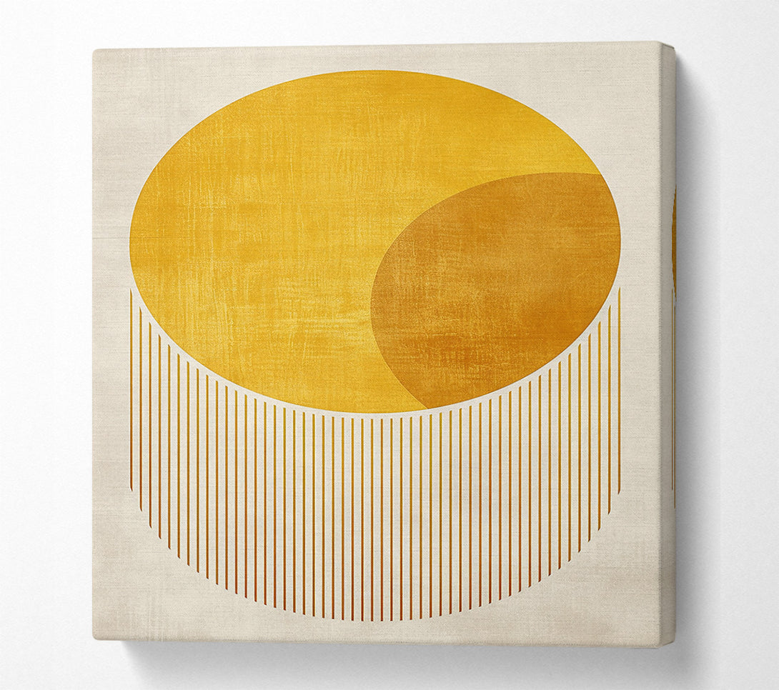  A Canvas Print of Golden Circle Radiance Canvas Wall Art