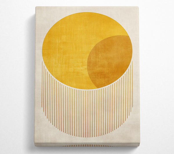  A Canvas Print of Golden Circle Radiance Canvas Wall Art