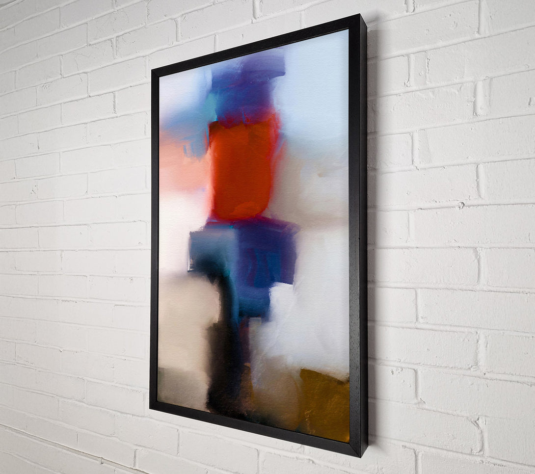  A Canvas Print of Crimson Abstract Study Canvas Print