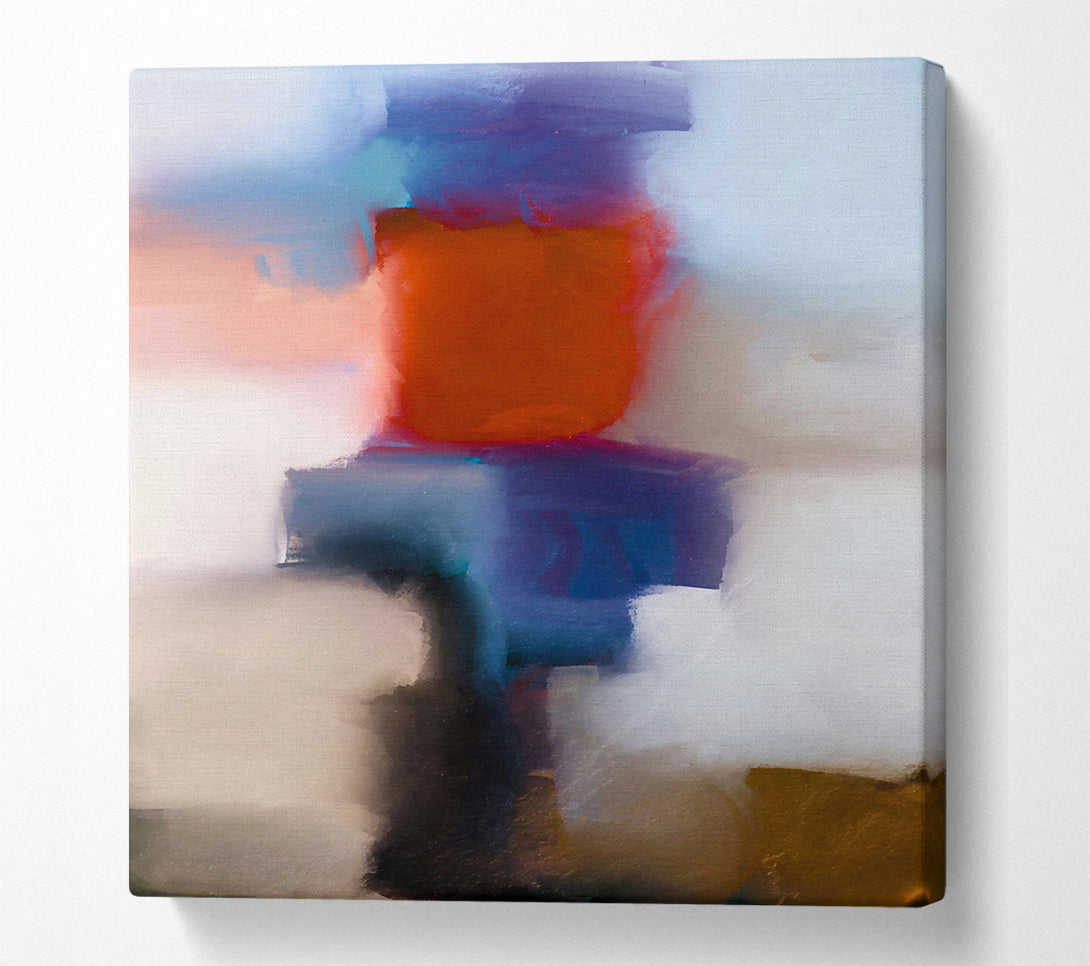  A Canvas Print of Crimson Abstract Study Canvas Print