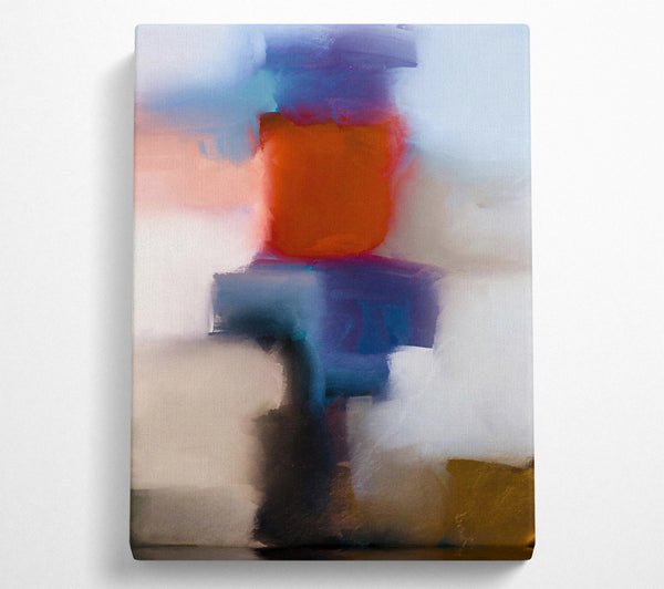  A Canvas Print of Crimson Abstract Study Canvas Print