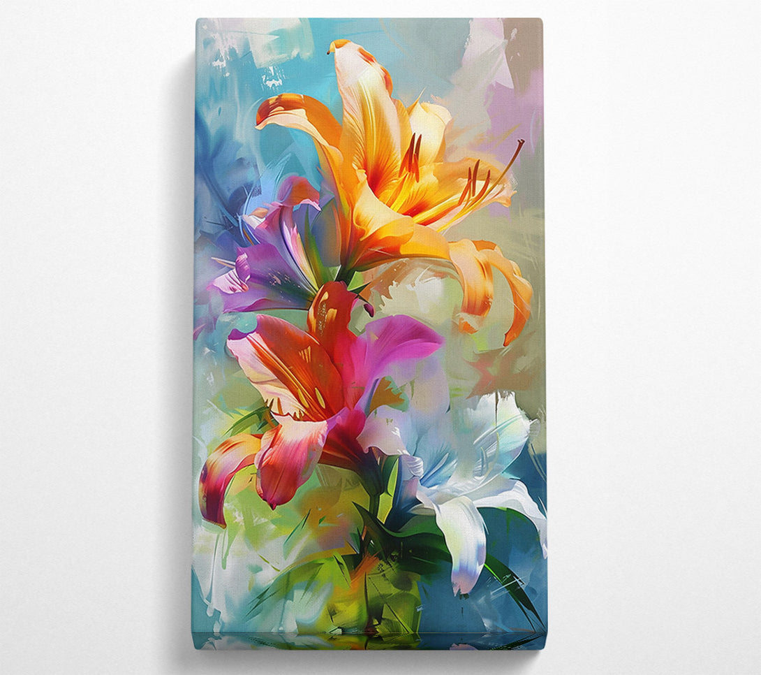  A Canvas Print of Orange Lily Bloom Canvas Print