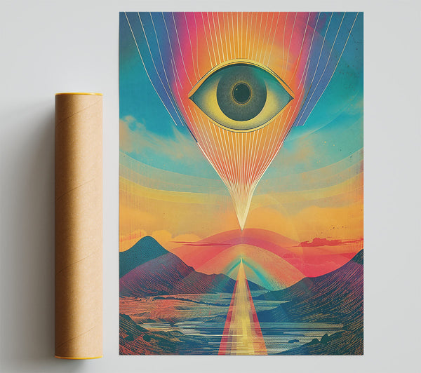 Golden Eye Of The Horizon Giclee Print