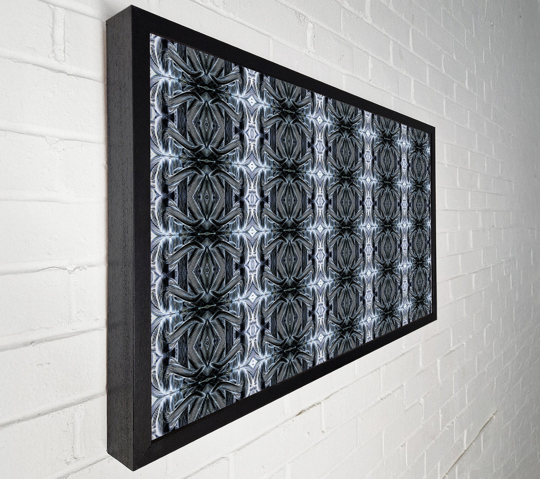  A Canvas Print of Silver Gray Latticework Canvas Print