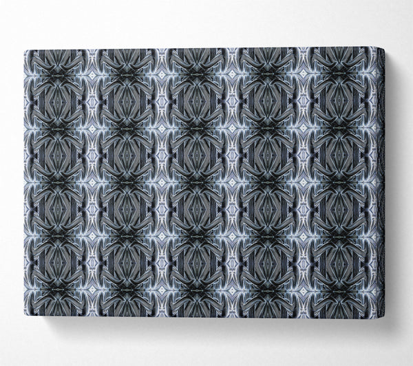  A Canvas Print of Silver Gray Latticework Canvas Print