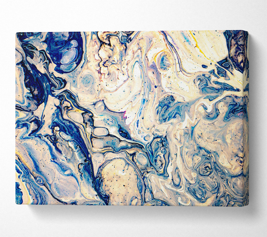  A Canvas Print of Azure Swirls And Dreams Canvas Art