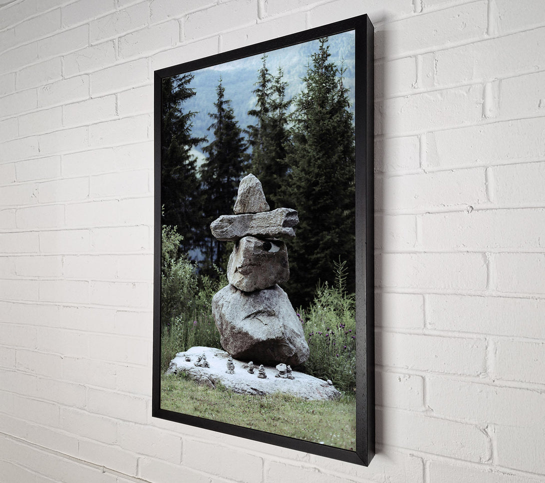  A Canvas Print of Gray Stone Sentinel Canvas Art
