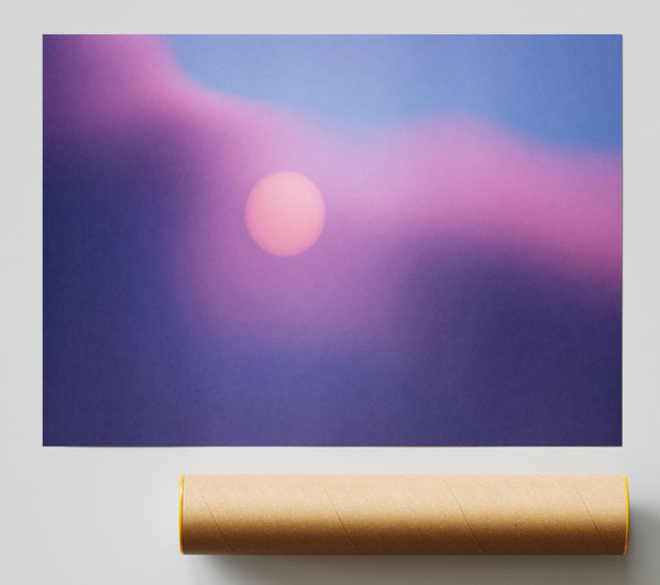 Pink Haze Sunset Poster