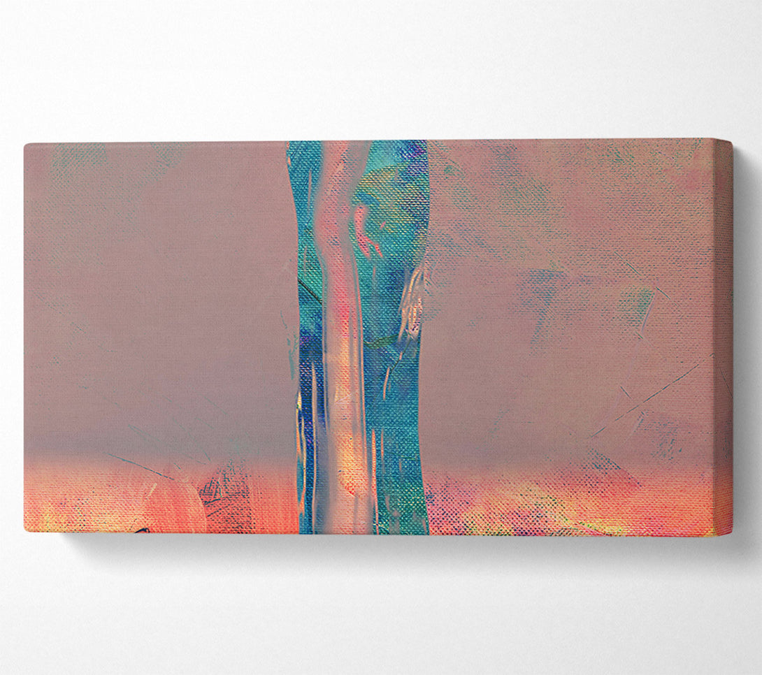  A Canvas Print of Peach And Teal Stream Canvas Art