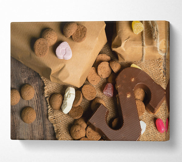  A Canvas Print of Brown Chocolate Surprise Canvas Wall Art