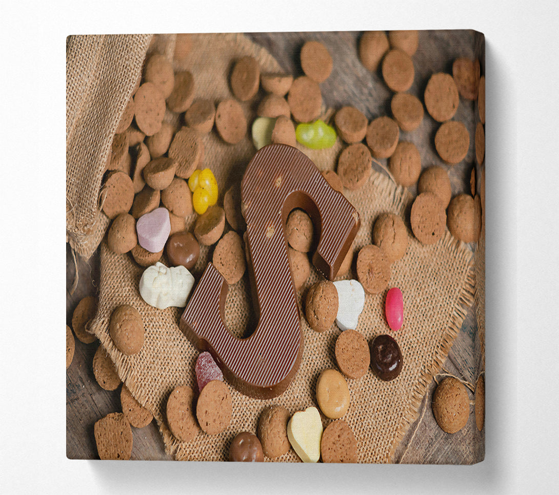  A Canvas Print of Brown Chocolate Surprise Canvas Wall Art
