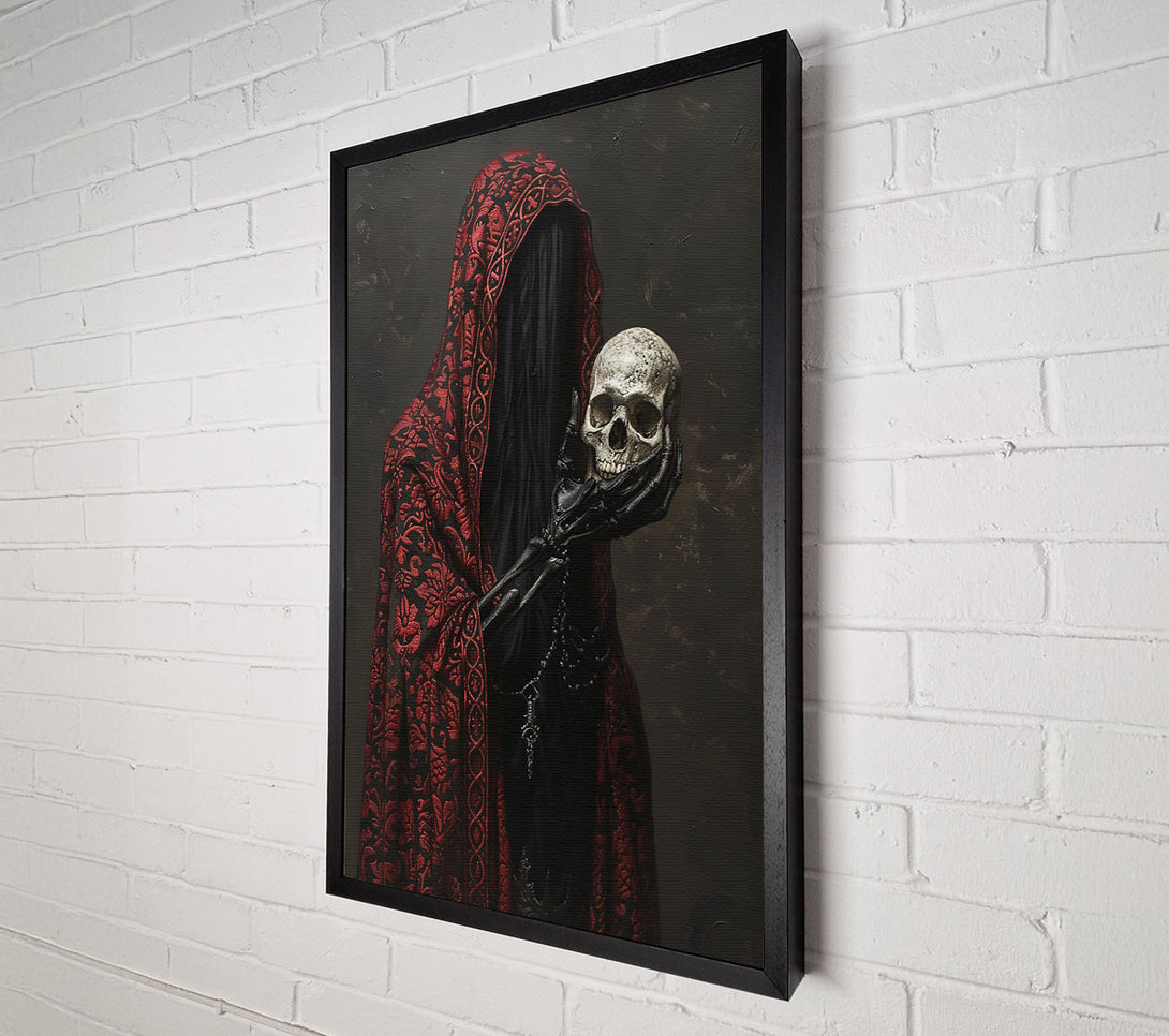  A Canvas Print of Death Holding The Skull Canvas Wall Art