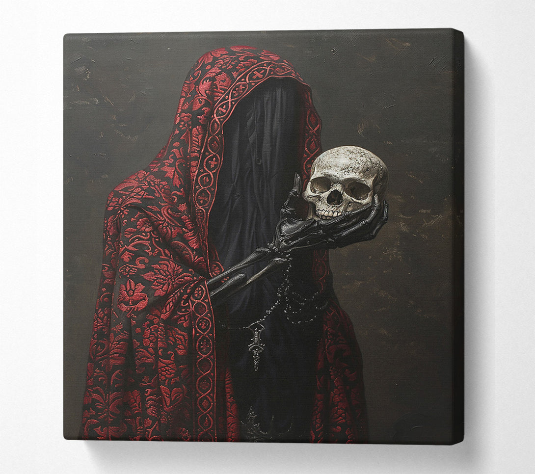  A Canvas Print of Death Holding The Skull Canvas Wall Art