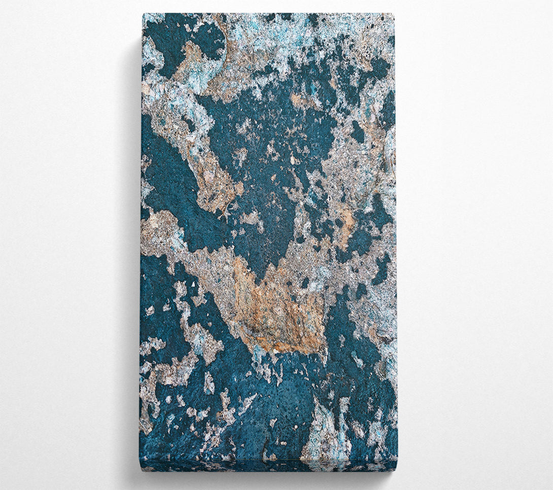  A Canvas Print of Teal Stone Texture Canvas Print