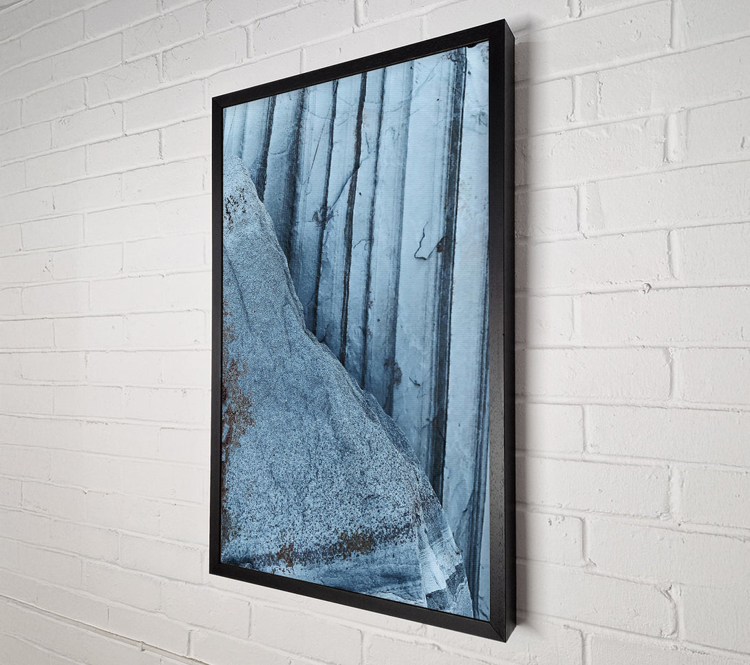  A Canvas Print of Grey Stone Layers Canvas Wall Art