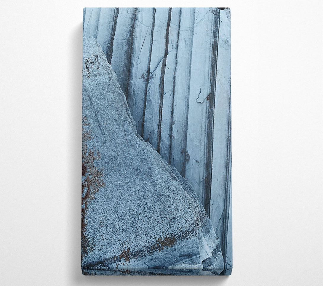  A Canvas Print of Grey Stone Layers Canvas Wall Art