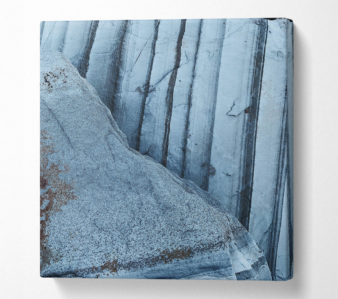  A Canvas Print of Grey Stone Layers Canvas Wall Art