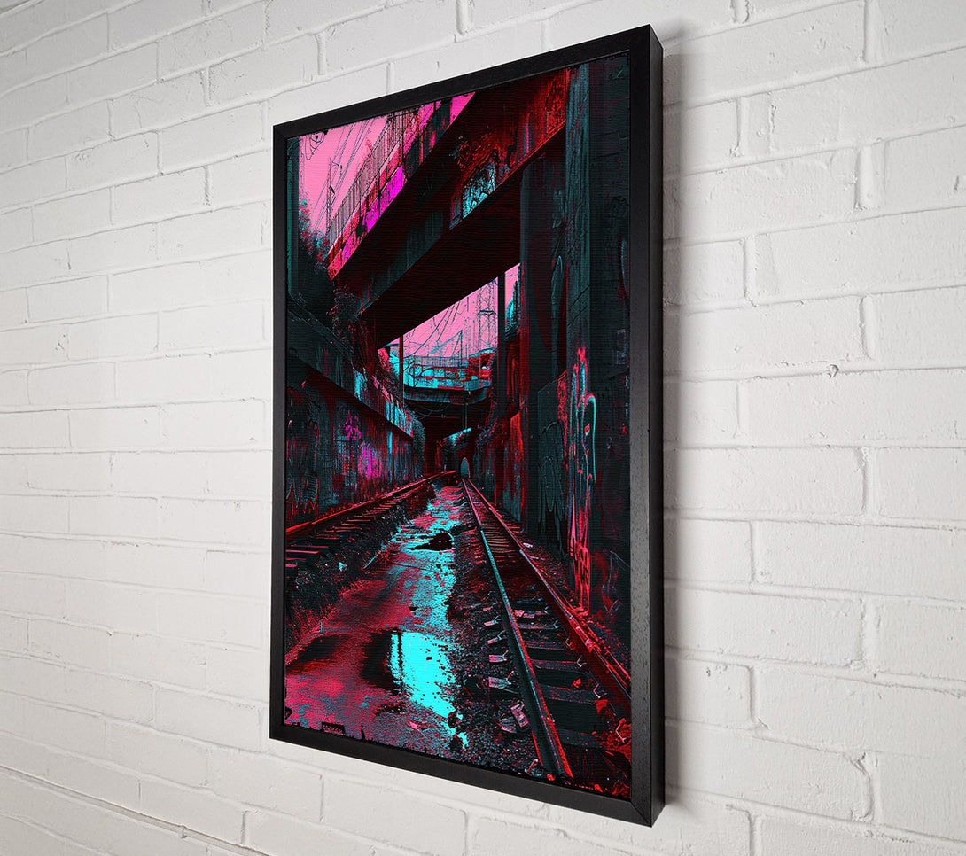  A Canvas Print of Death Train Tracks Canvas Art