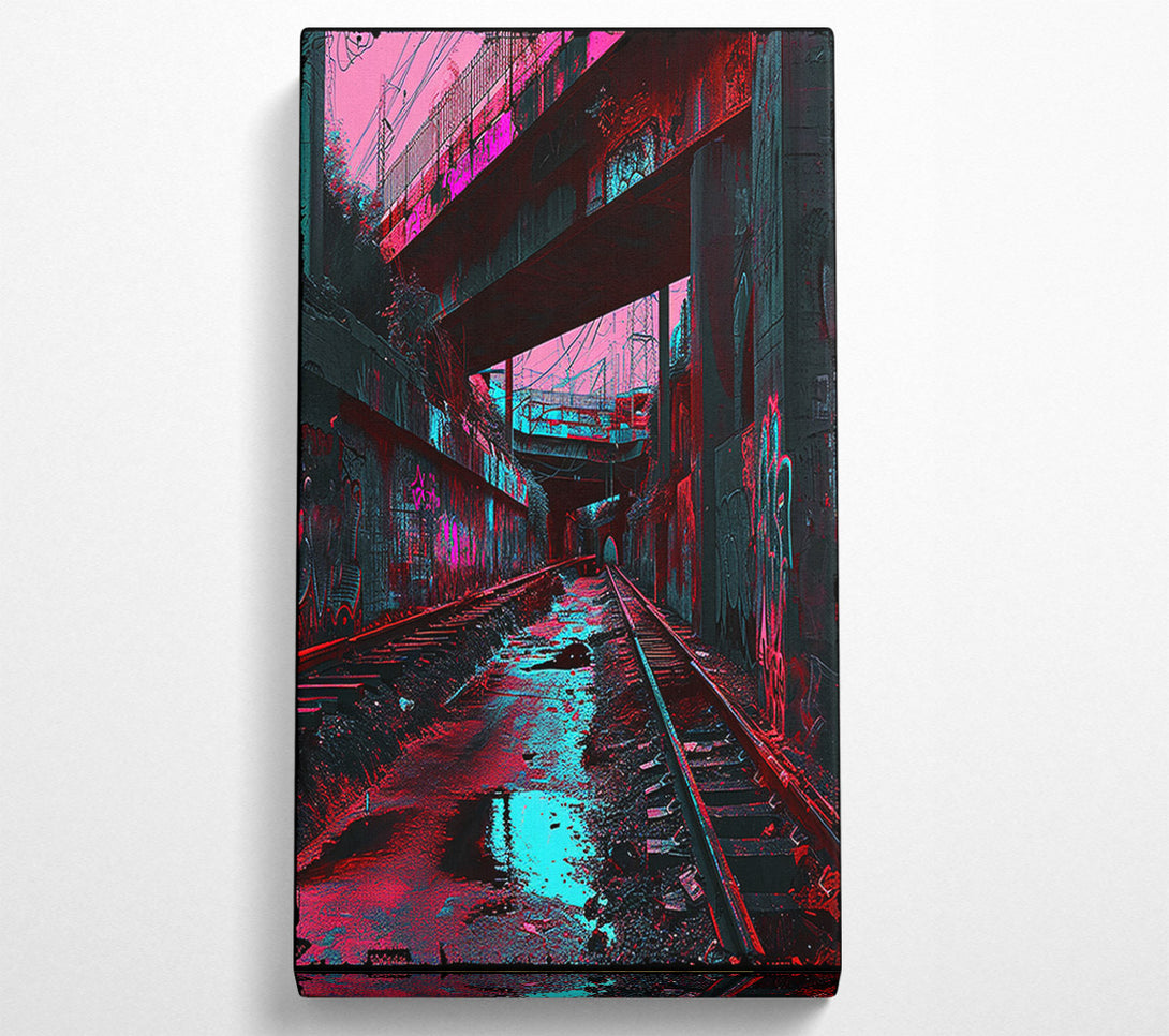  A Canvas Print of Death Train Tracks Canvas Art