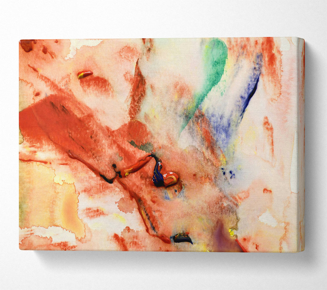  A Canvas Print of Crimson Swirls And Hues Canvas Wall Art