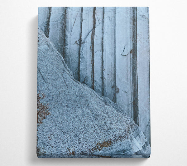  A Canvas Print of The Blue Striations Canvas Print