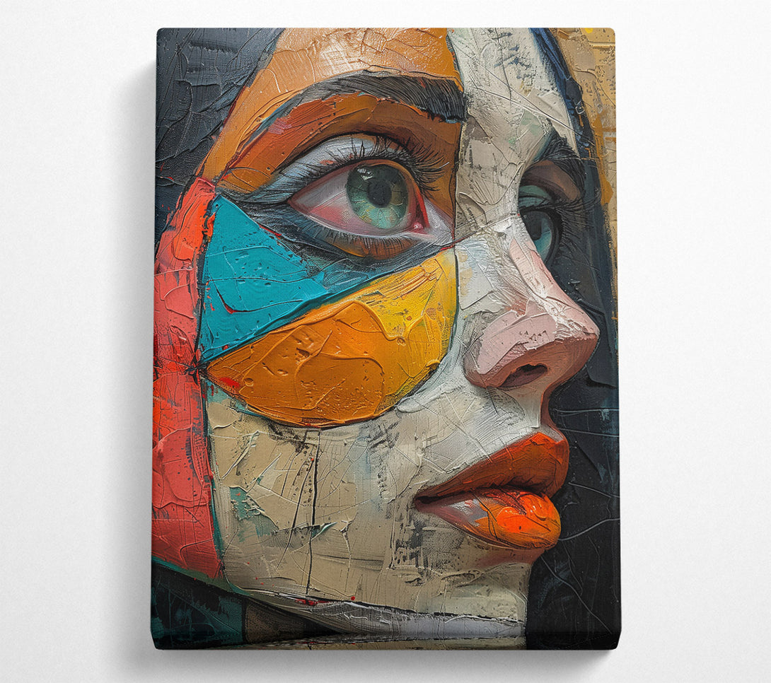  A Canvas Print of Orange Abstract Gaze Canvas Wall Art
