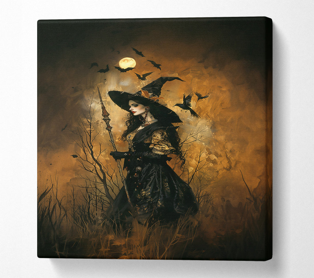 A Canvas Print of Golden Witch'S Hour Canvas Wall Art