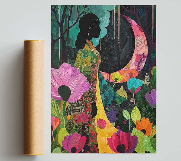 Golden Flower Dreams Print