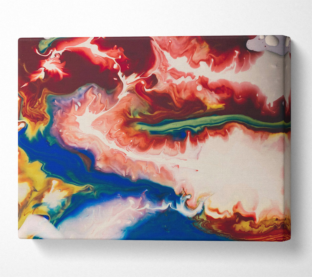  A Canvas Print of Crimson Swirling Dreams Canvas Wall Art