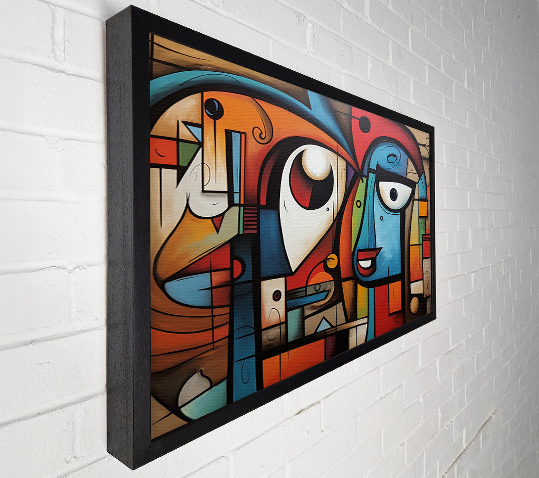  A Canvas Print of Blue Abstract Encounter Canvas Print