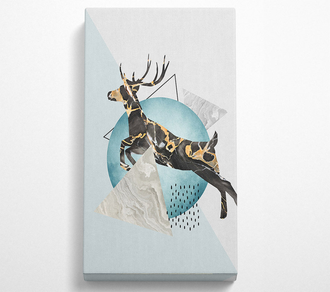  A Canvas Print of Deer Abstract Canvas Wall Art