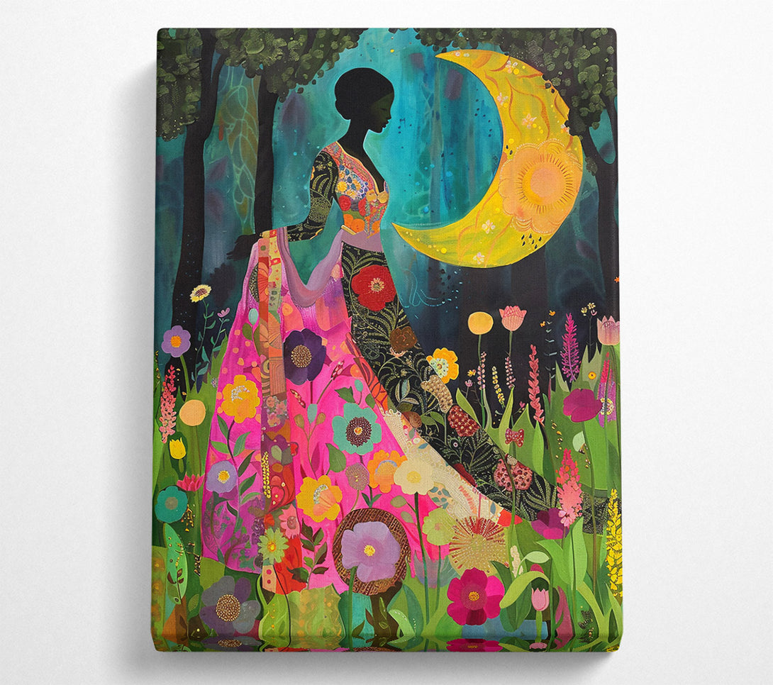  A Canvas Print of Pink Moon Dreamscape Canvas Print