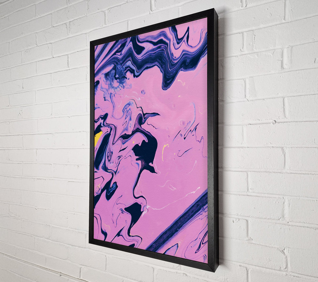  A Canvas Print of Pink Swirling Abstract Canvas Wall Art