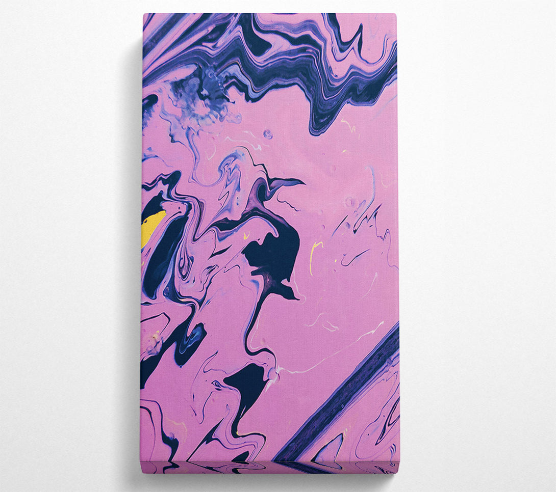  A Canvas Print of Pink Swirling Abstract Canvas Wall Art