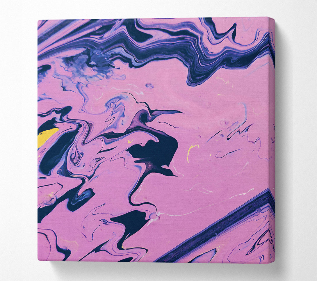  A Canvas Print of Pink Swirling Abstract Canvas Wall Art