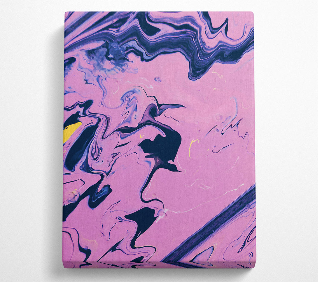  A Canvas Print of Pink Swirling Abstract Canvas Wall Art