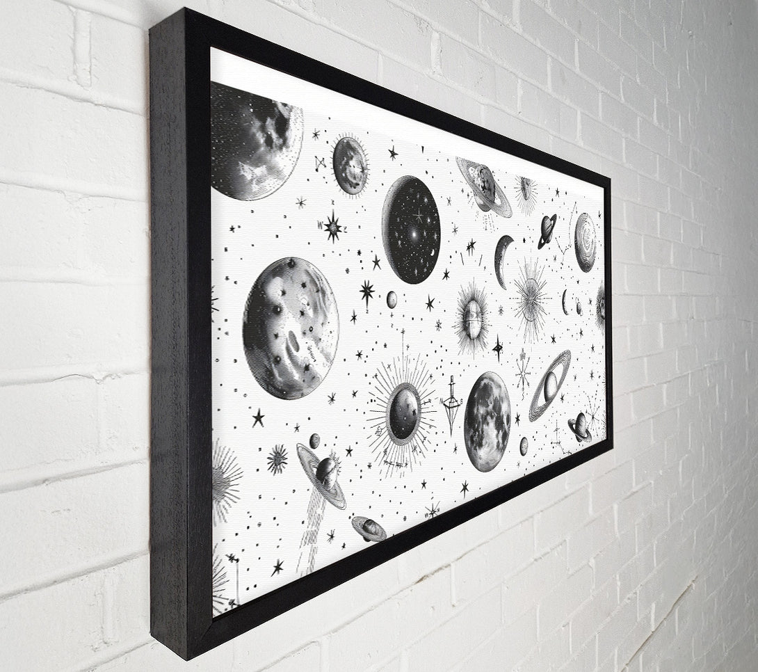  A Canvas Print of White Celestial Dreams Canvas Wall Art