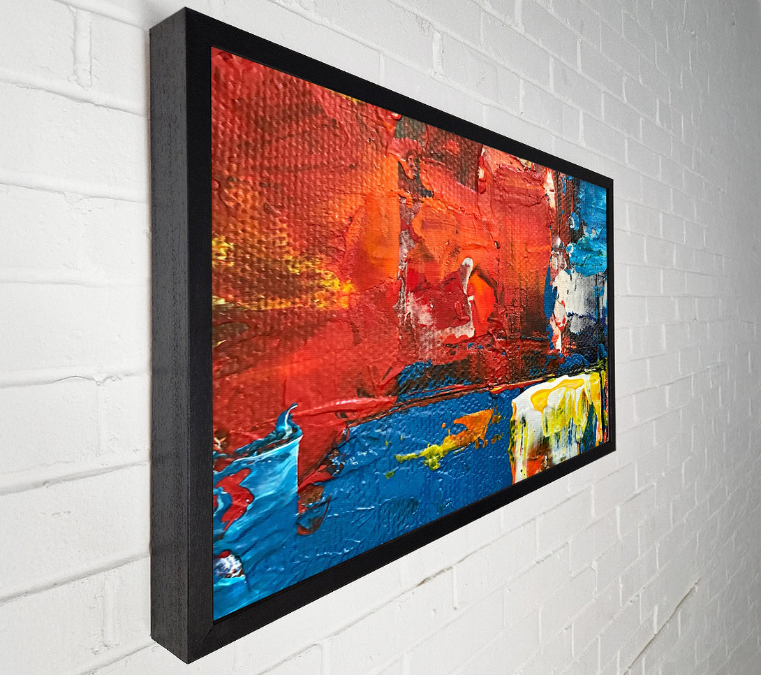  A Canvas Print of Crimson Abstract Canvas Wall Art