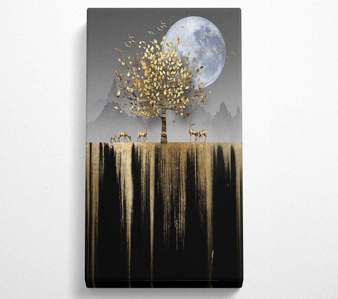  A Canvas Print of Deer Gathering Canvas Wall Art