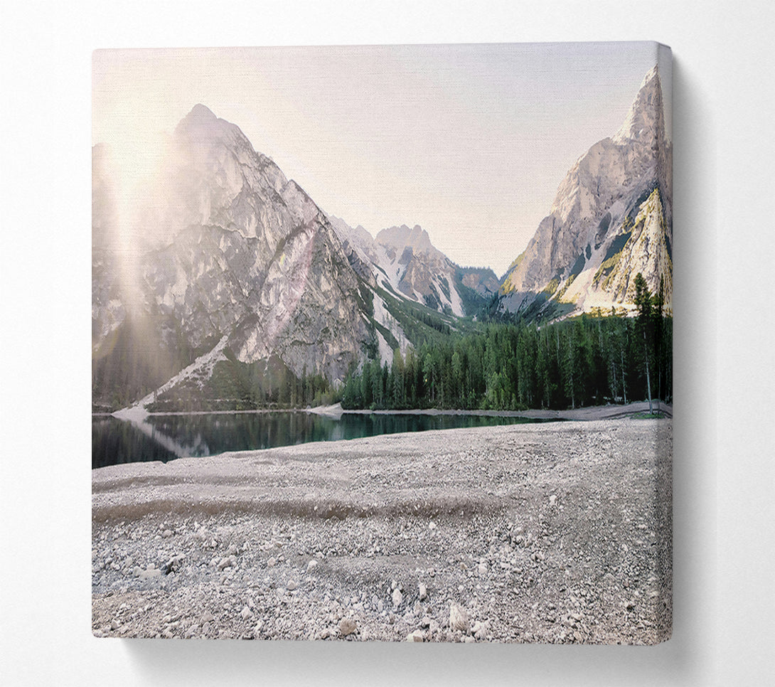  A Canvas Print of Blue Mountain Reflections Canvas Wall Art