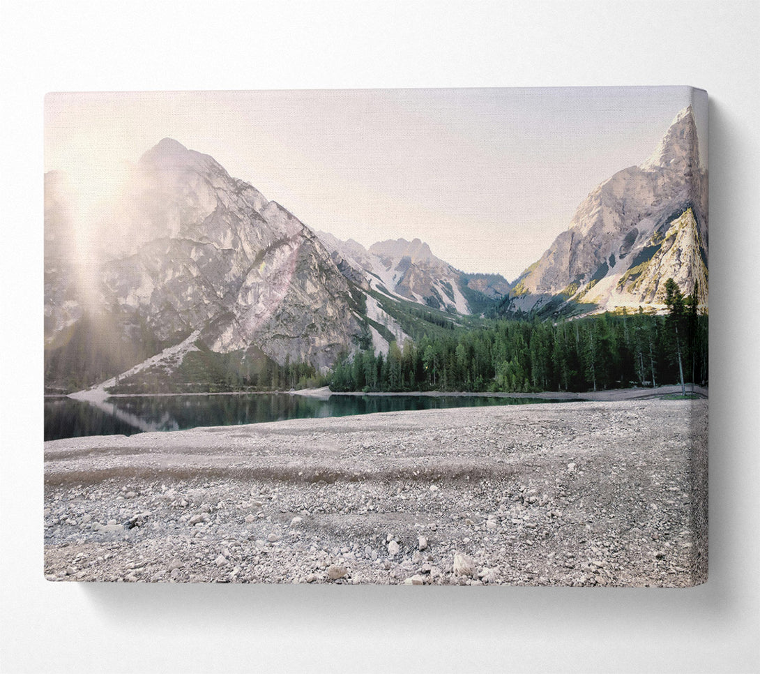  A Canvas Print of Blue Mountain Reflections Canvas Wall Art