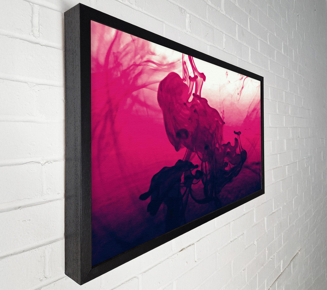  A Canvas Print of Crimson Smoke Swirls Canvas Art